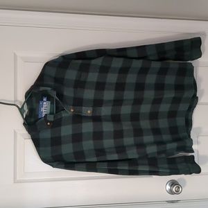 Chubbies flannel, "The Nutter", green and black, L